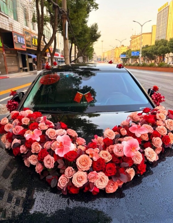 婚车头花03